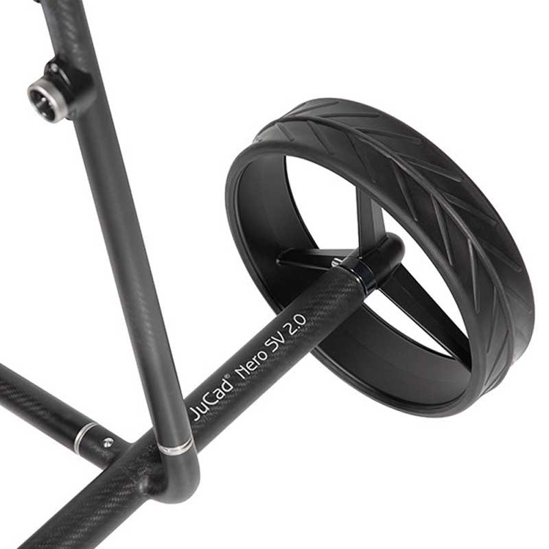 JuCad Carbon Travel Nero SV 3.0 - Chariot Golf Électrique Carbone Noir Mat