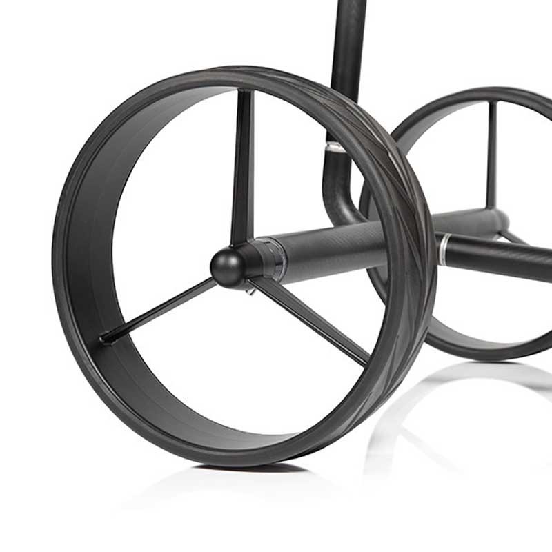 JuCad Carbon Travel Nero SV 3.0 - Chariot Golf Électrique Carbone Noir Mat