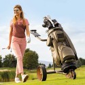 JuCad Carbon Travel Verde Rosé 3.0 - Chariot Golf Carbone & Or Rose
