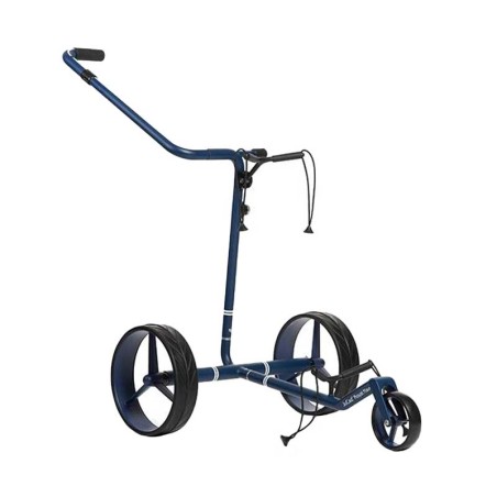 Chariot de golf électrique JuCad Carbon Travel Royal Navy 3.0 | Compact carbone premium