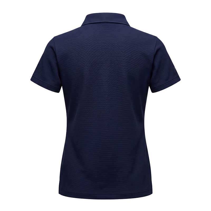 Polo Golf Femme Chiberta Aral Marine - Stretch & Détails Or