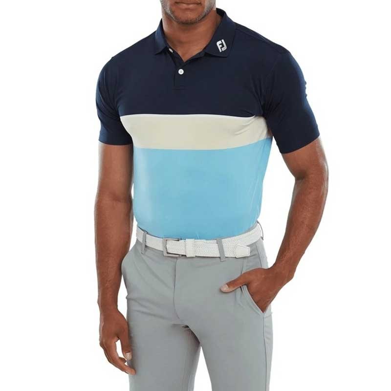 Polo Golf Homme FootJoy Colour Theory Lisle - Édition Limitée