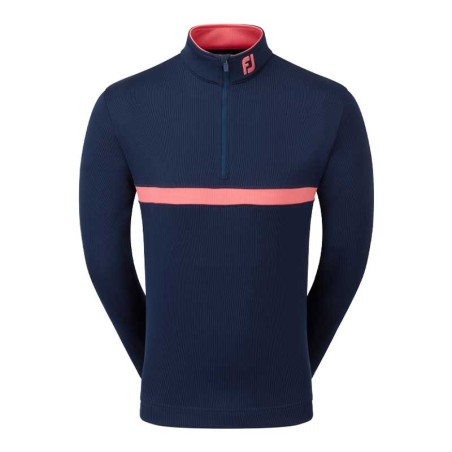 Pull Golf Homme FootJoy InSet Stripe Mid-Layer - Thermique & Stretch