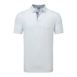 Polo FootJoy Figure Print Lisle - Confort et Style pour Golfeurs | Route du Golf