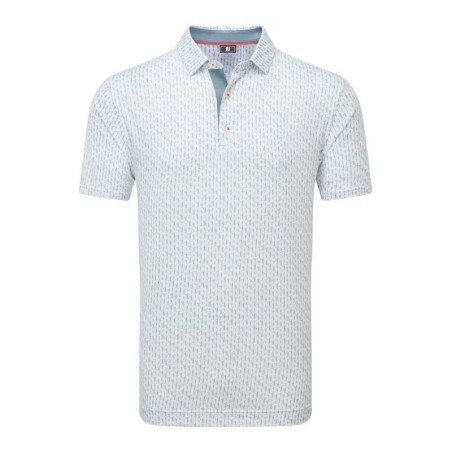 Polo FootJoy Figure Print Lisle - Confort et Style pour Golfeurs | Route du Golf