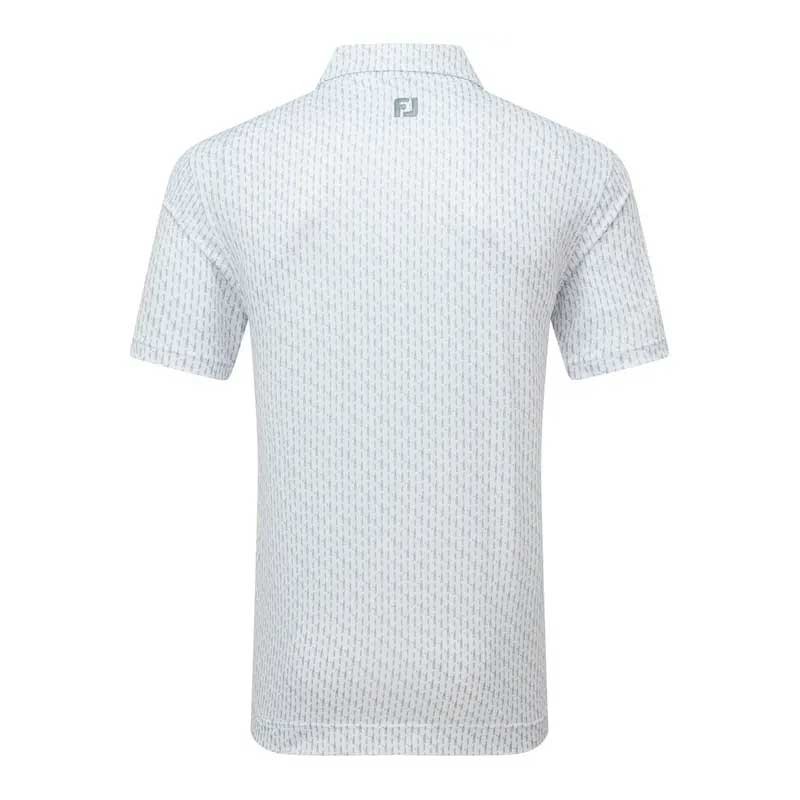 Polo FootJoy Figure Print Lisle - Confort et Style pour Golfeurs | Route du Golf