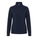 Pull de Golf Doublé Femme Daily Sports Cable LS - Marine Coupe-Vent