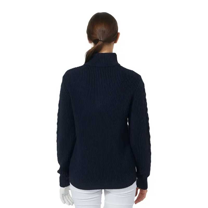 Pull de Golf Doublé Femme Daily Sports Cable LS - Marine Coupe-Vent