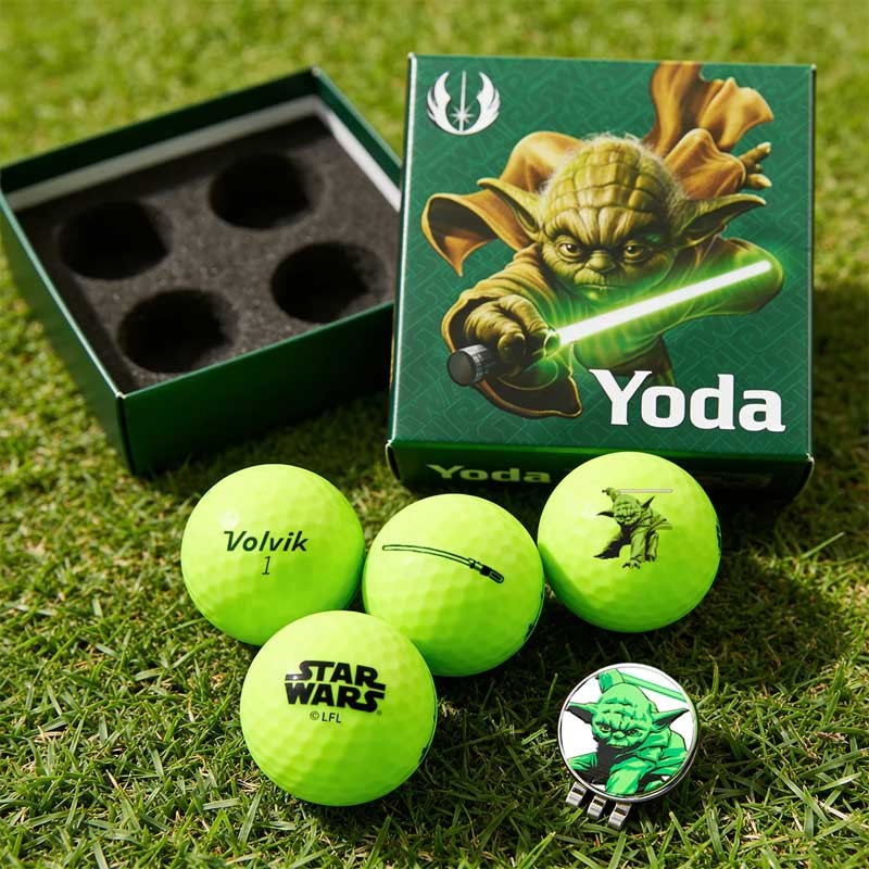Coffret Balles de Golf Volvik Star Wars Yoda - Vertes & Vivid Soft