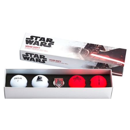 Coffret Balles de Golf Volvik Star Wars Dark Vador | Route du Golf