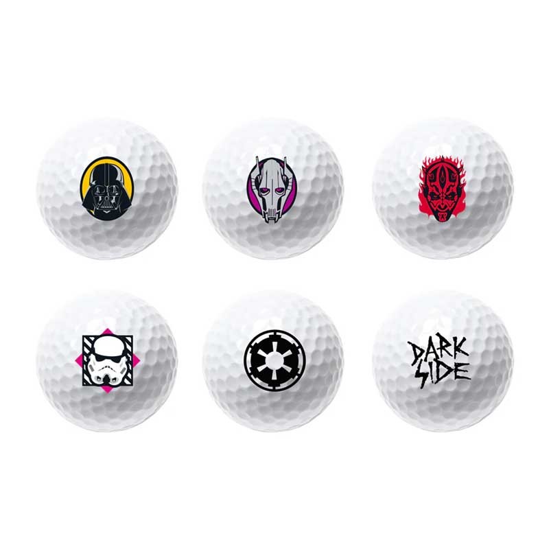 Coffret 6 Balles de Golf Volvik Star Wars Dark Side - Power Soft