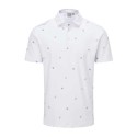 Polo de golf Ping Two Tone Blanc Lilas – Stretch & Respirant