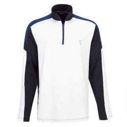 Pull Golfino PT Indigo Troyer Golf Homme – Techno Stretch
