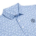 Polo FootJoy The Open Lisle – Bleu Clair | Édition Golf Officielle