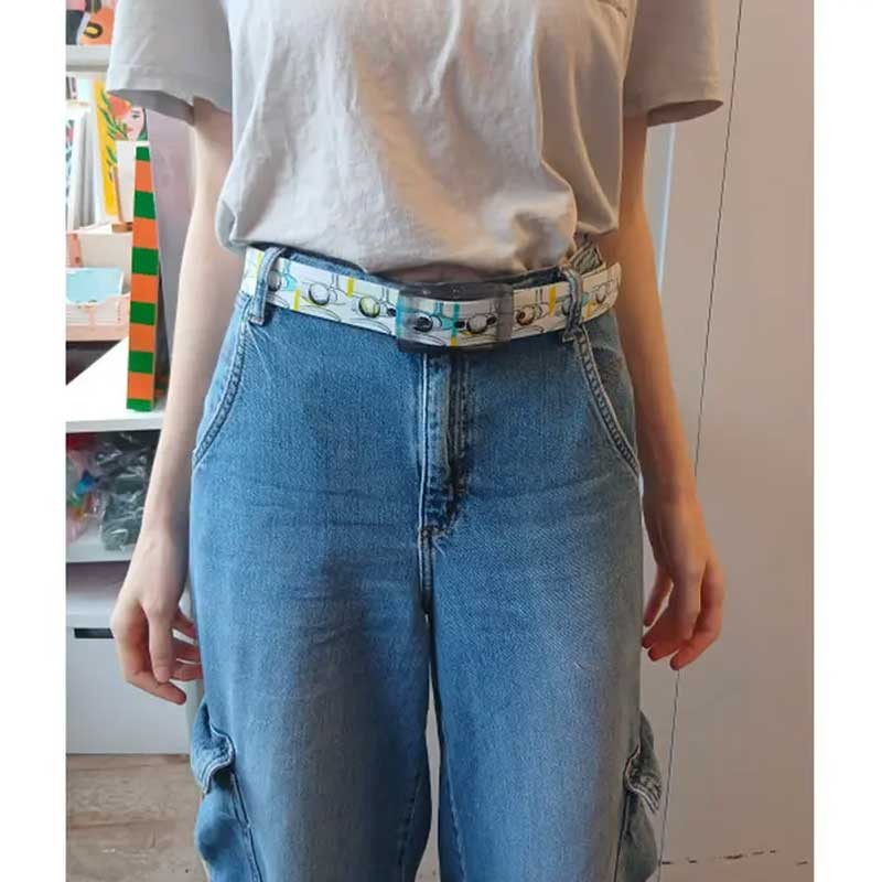 Ceinture Skimp Print Putting Green – Sans Métal & Ajustable