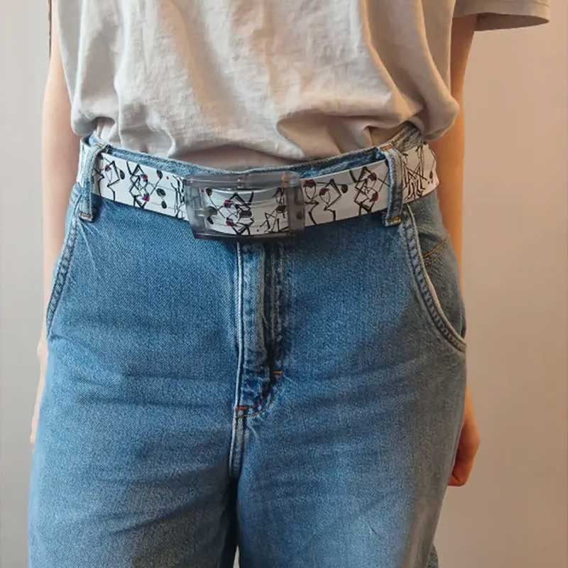 Ceinture Skimp Print Golf Ethnik – Sans Métal & Ajustable