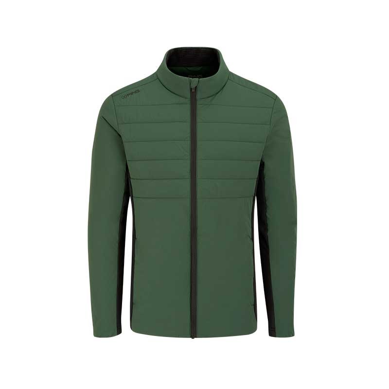 Veste PING Cassian Homme Gorse Green / Black | Route du Golf