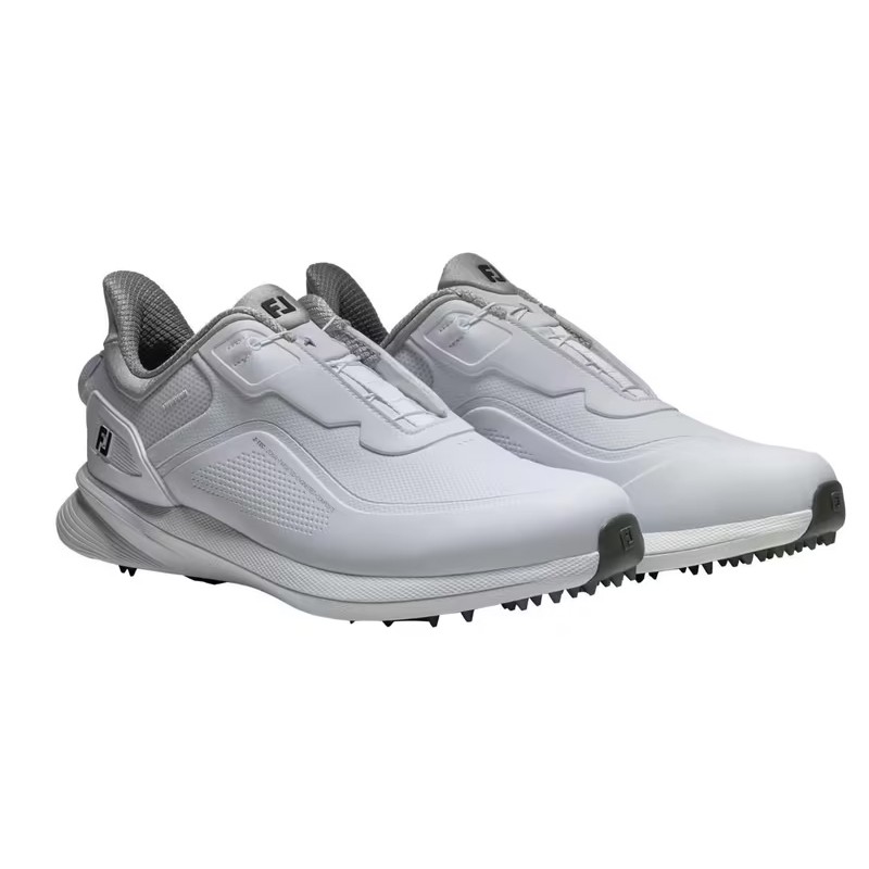 Chaussures de golf FootJoy Pro/SL BOA Blanc/Gris | Route du Golf