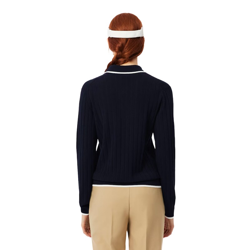 Pull Golf Femme Lacoste - Maille Stretch & Élégance