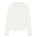 Pull Lacoste Maille Torsadée Femme AF3241-00 | Route du Golf