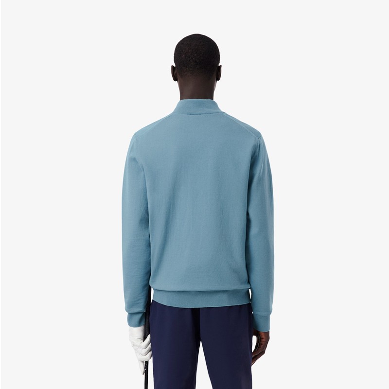 Pull Golf Quart-Zip Coupe-Vent Lacoste AH4808 - Pull technique homme | Route du Golf