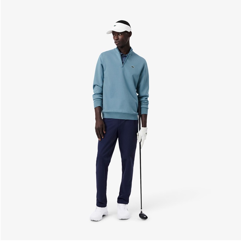 Pull Golf Quart-Zip Coupe-Vent Lacoste AH4808 - Pull technique homme | Route du Golf