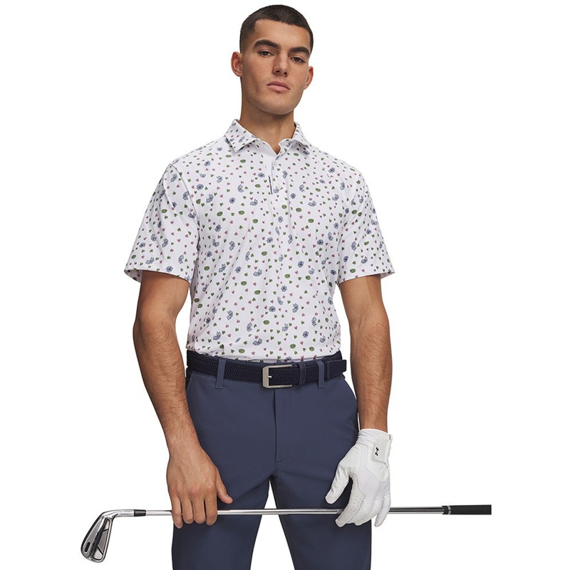 Polo Under Armour ArmourDry Printed Golf | Route du Golf