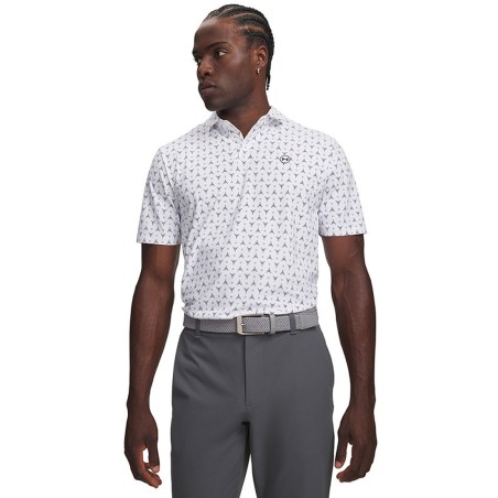 Polo Under Armour Drive Chill Printed Golf | Route du Golf