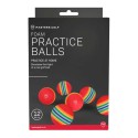 Balles entrainement Masters Stripped Foam Practice Balls Pack 12