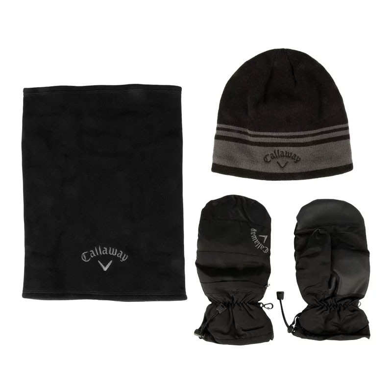 Coffret Callaway Golf Pack Hiver Accessoires Black Charcoal