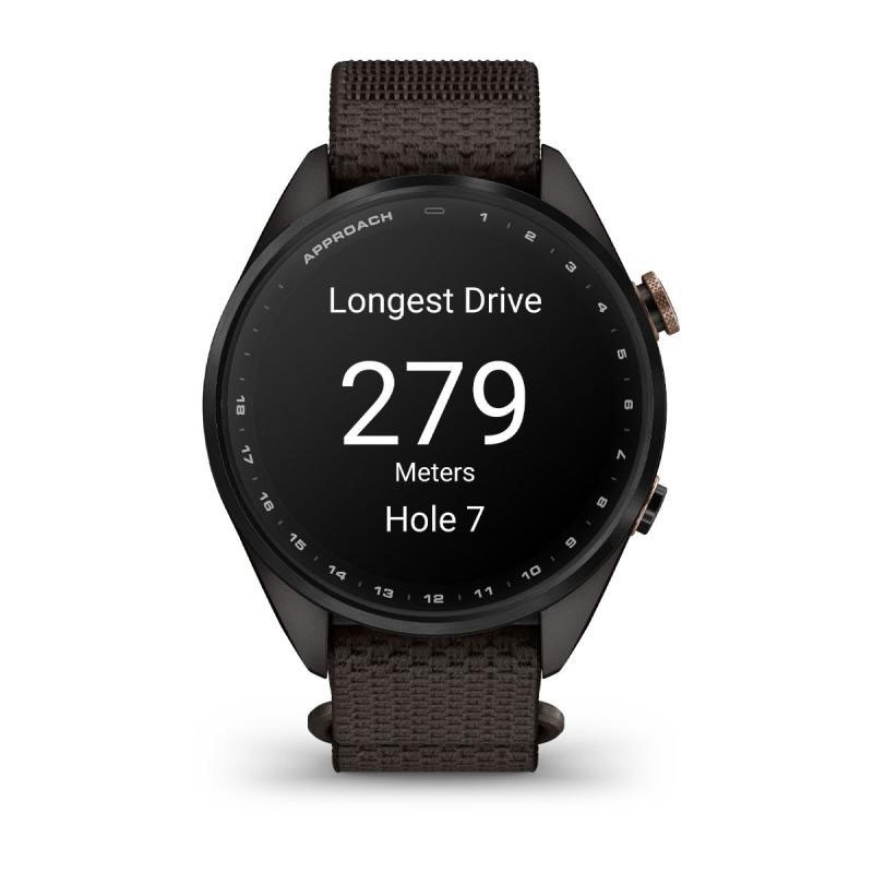 Montre Garmin Approach S72 43mm – Écran AMOLED & Titane