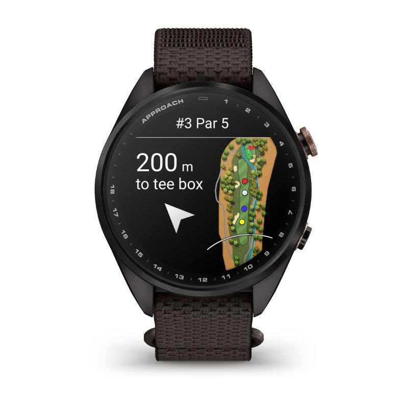 Montre Garmin Approach S72 43mm – Écran AMOLED & Titane