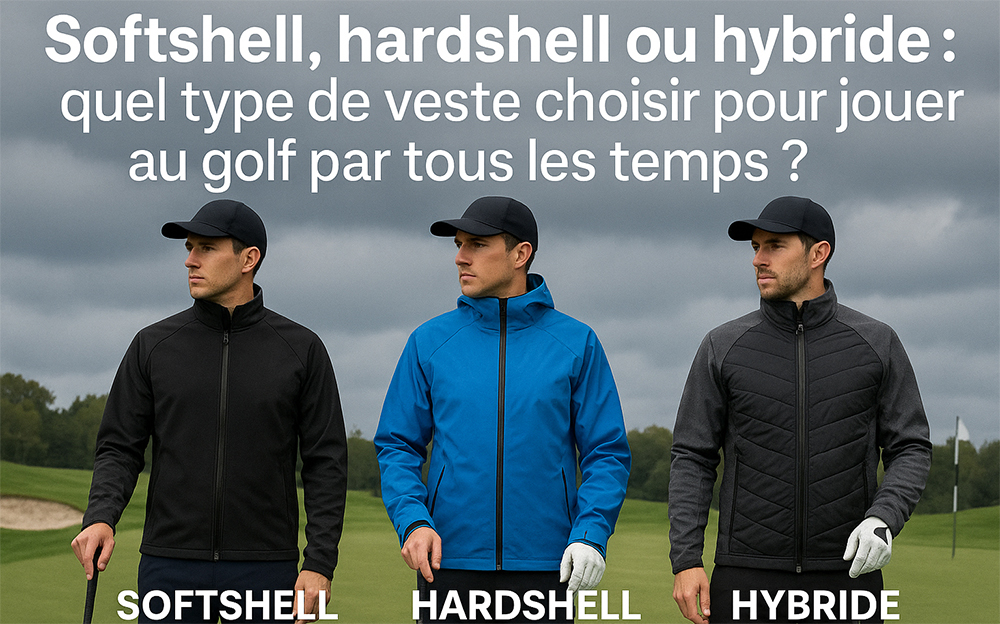 Softshell, hardshell ou hybride : quel type de veste choisir pour jouer au golf par tous les temps ?